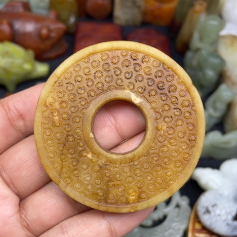 蛇纹石玉未镶嵌颈饰38