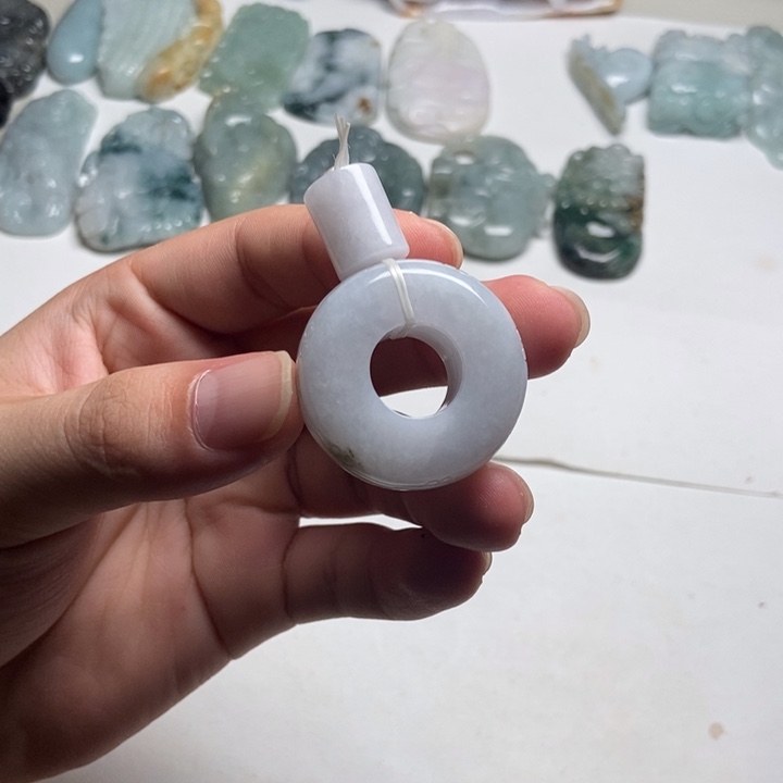 未镶嵌定制翡翠扣子7