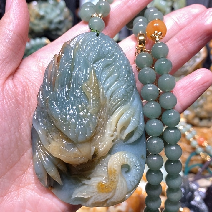 岫玉毛衣链未镶嵌