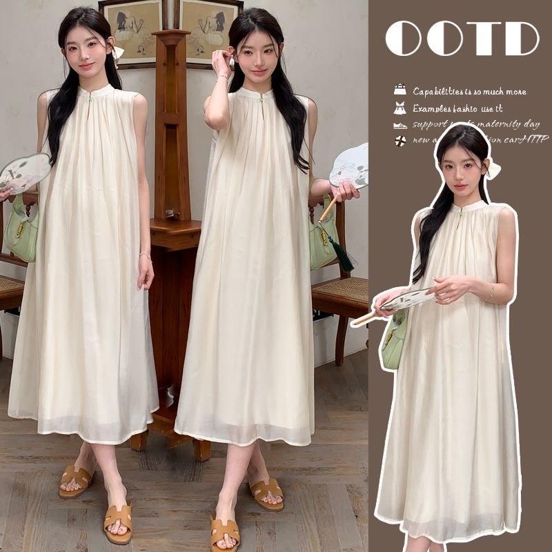 孕妇夏季连衣裙夏季新品新中式国风气质百搭显瘦度假风网红连衣裙