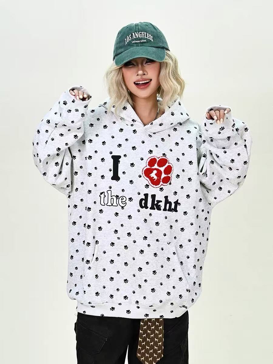 狗爪满印 3色卫衣#2489