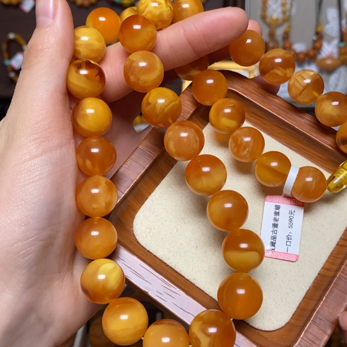 【闪购商品】蜜蜡颈饰未镶嵌项链