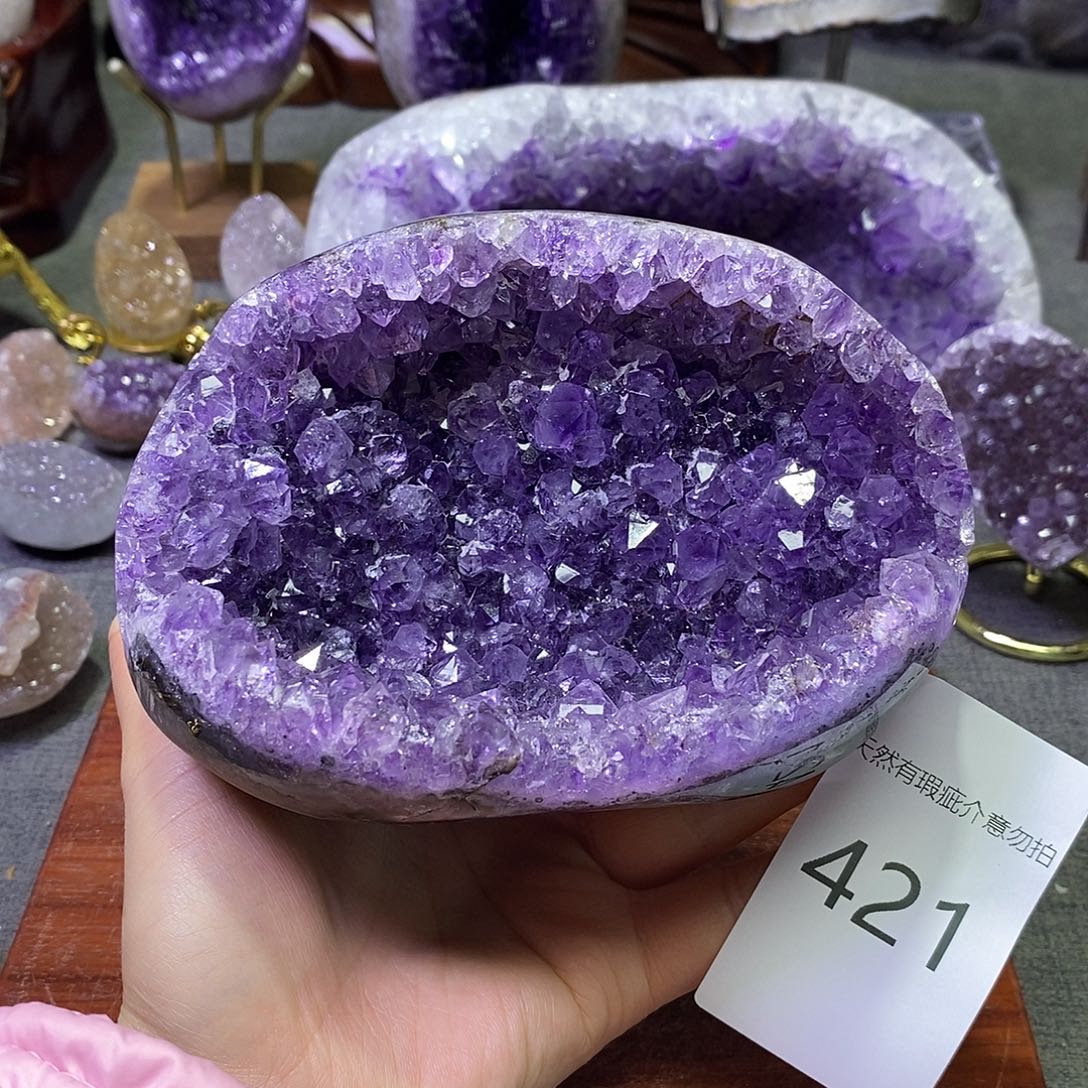 珠宝半成品未镶嵌紫晶