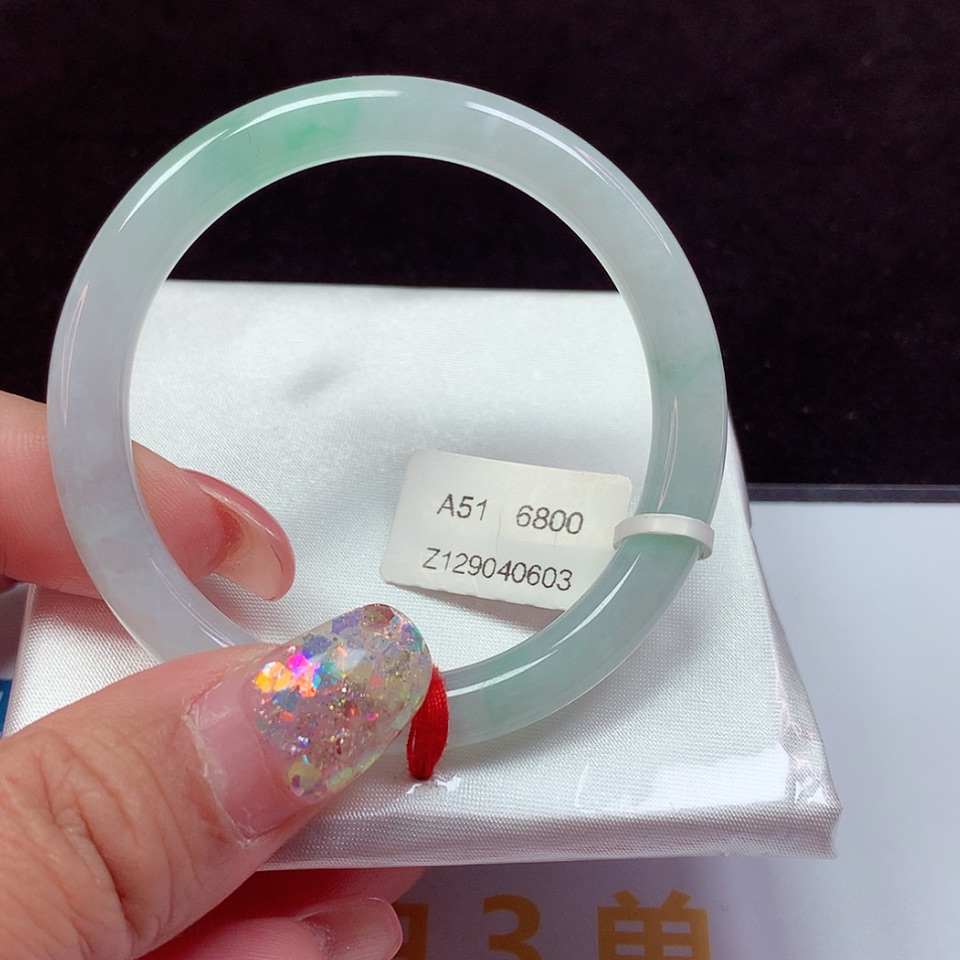 【闪购商品】翡翠手镯未镶嵌天然翡翠手镯51