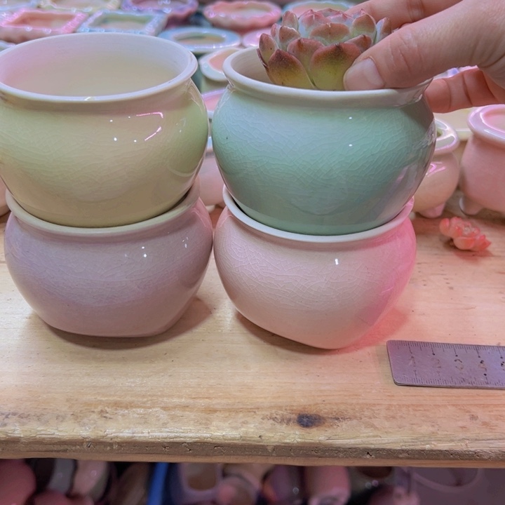 陶瓷花盆当场凑满12包邮