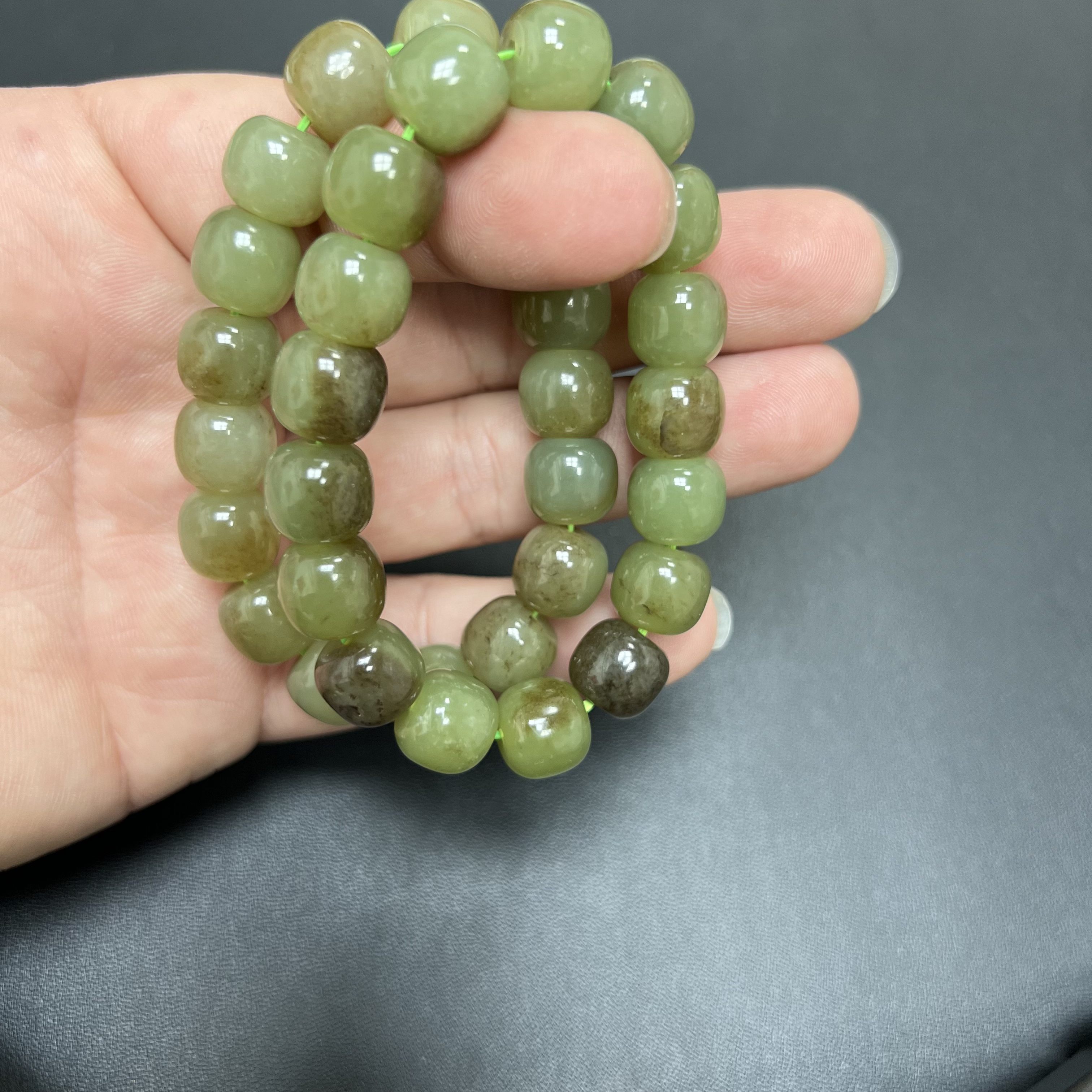 新疆且末麻糖料老型珠卡12手串拍一发一