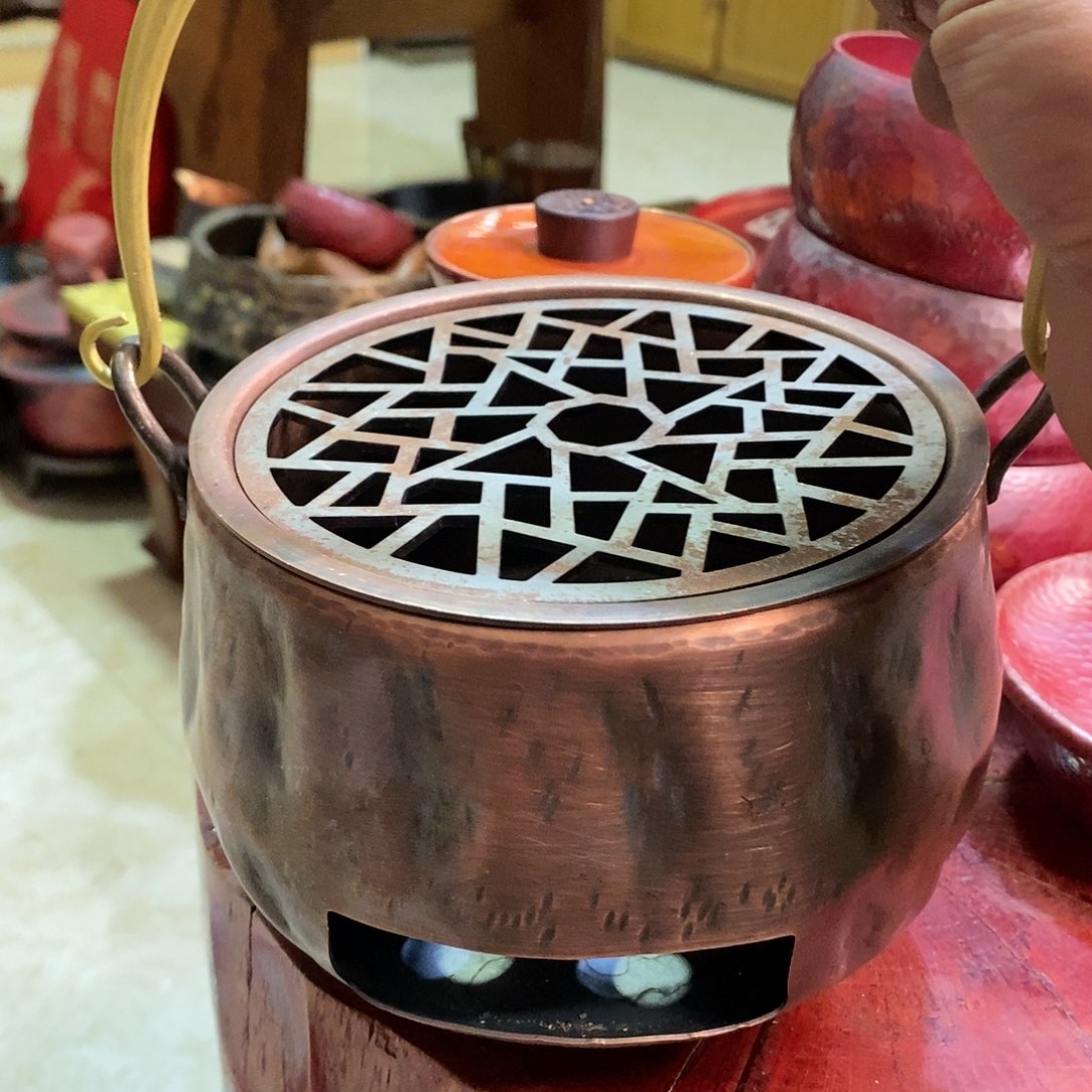 手工锻打工艺提梁炉子12