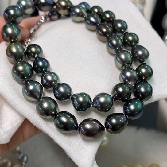 海水珍珠颈饰银S925镶嵌茱*9-11