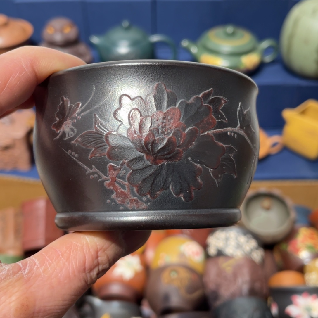 原矿紫砂手工主人杯