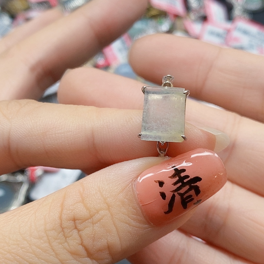 翡翠银S925镶嵌戒指