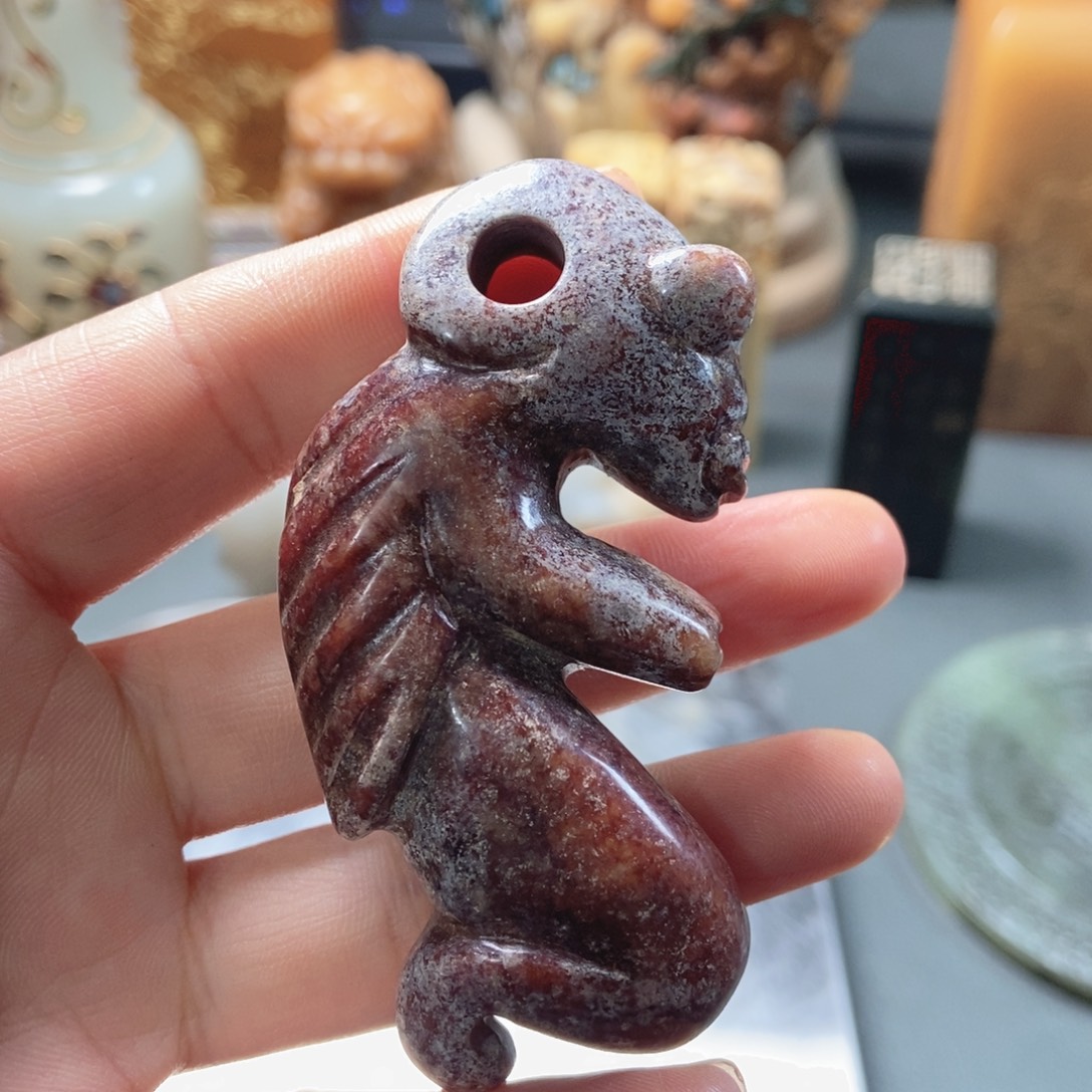 和田玉（翠青玉）未镶嵌挂件