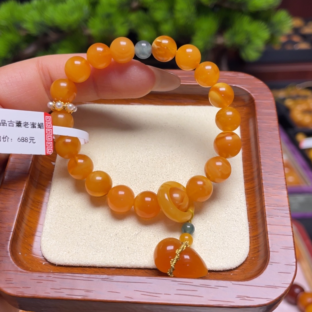 蜜蜡手链未镶嵌手串