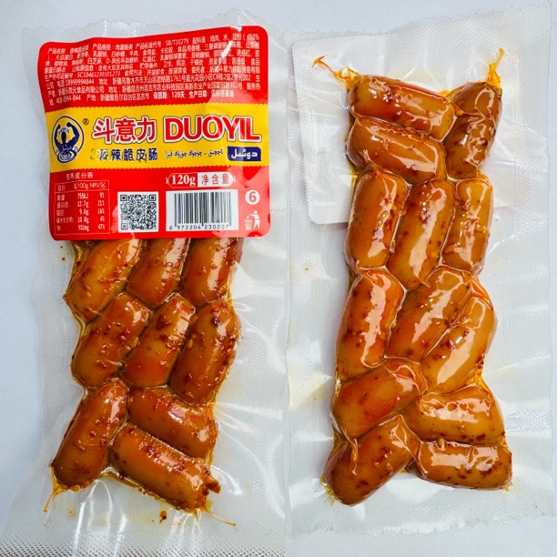 新疆香肠 Duoyil 斗意力香辣香脆肠 120g Aqqik Kiza 鸡肉肠零食