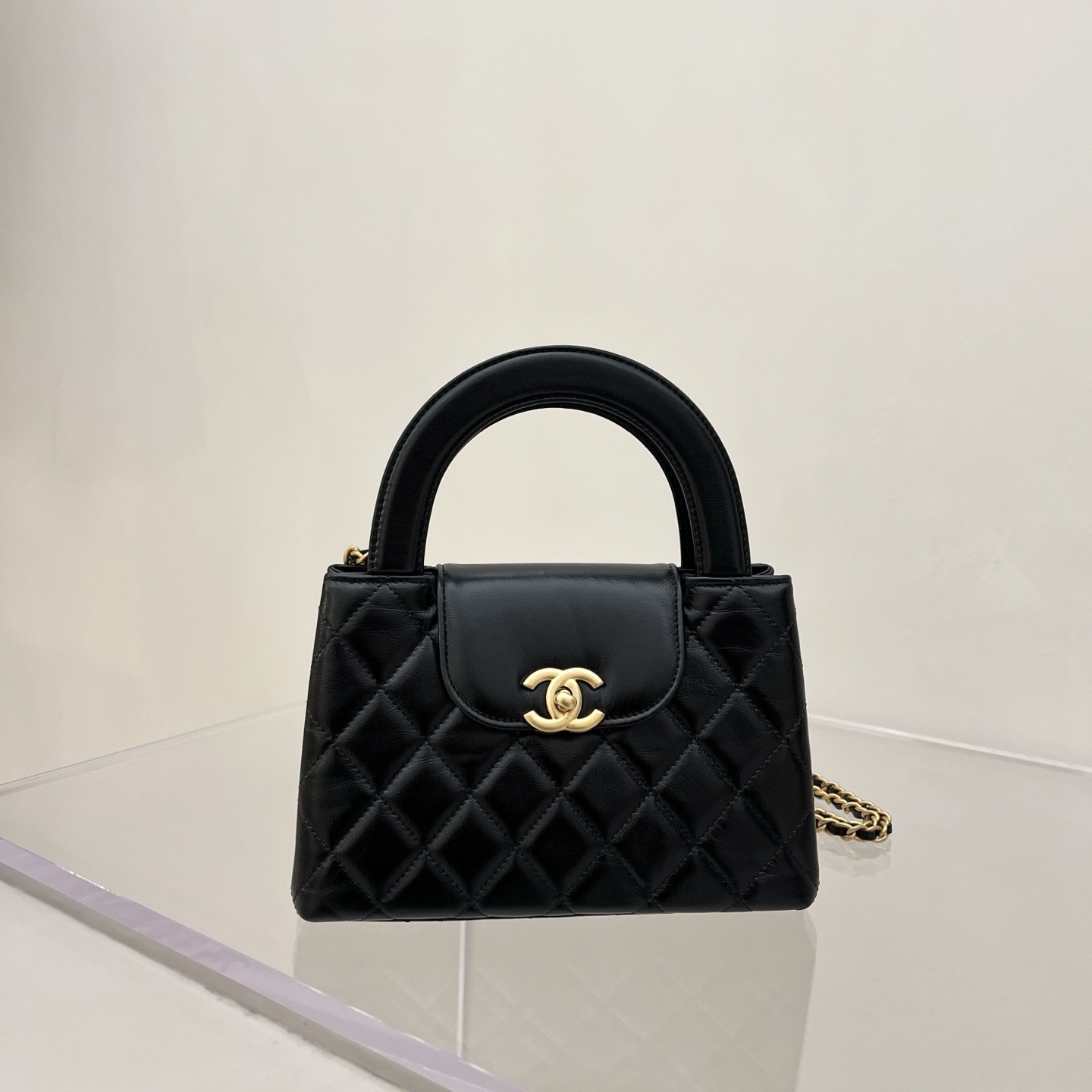 未使用 Chanel/香奈儿 CHANEL 23k 手柄kelly 大号 黑金