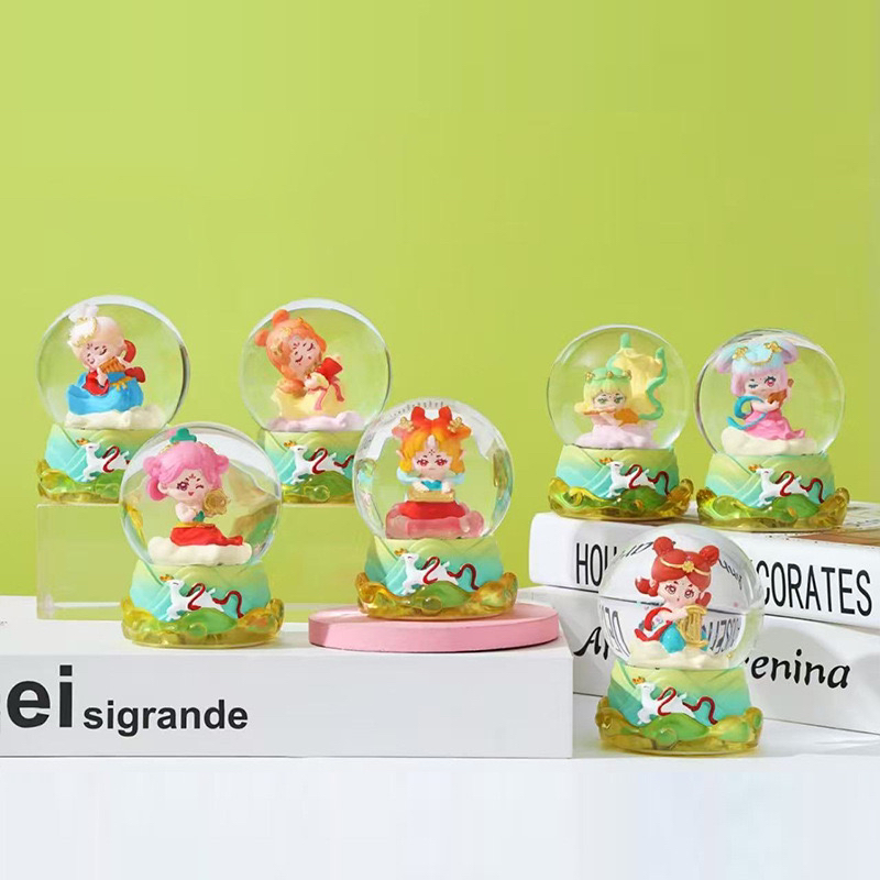 敦煌水晶球桌面公仔