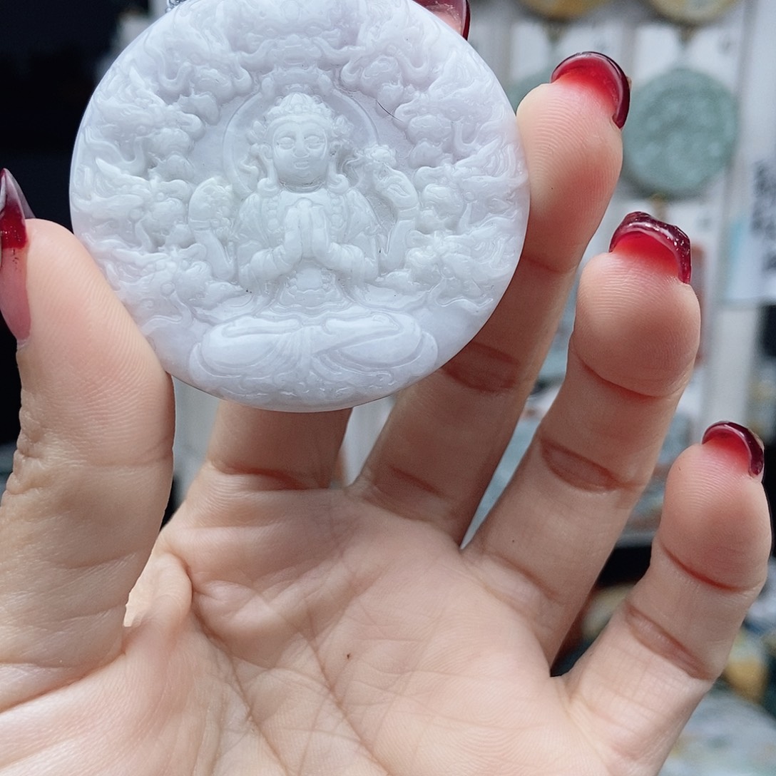 翡翠颈饰14K金镶嵌翡翠