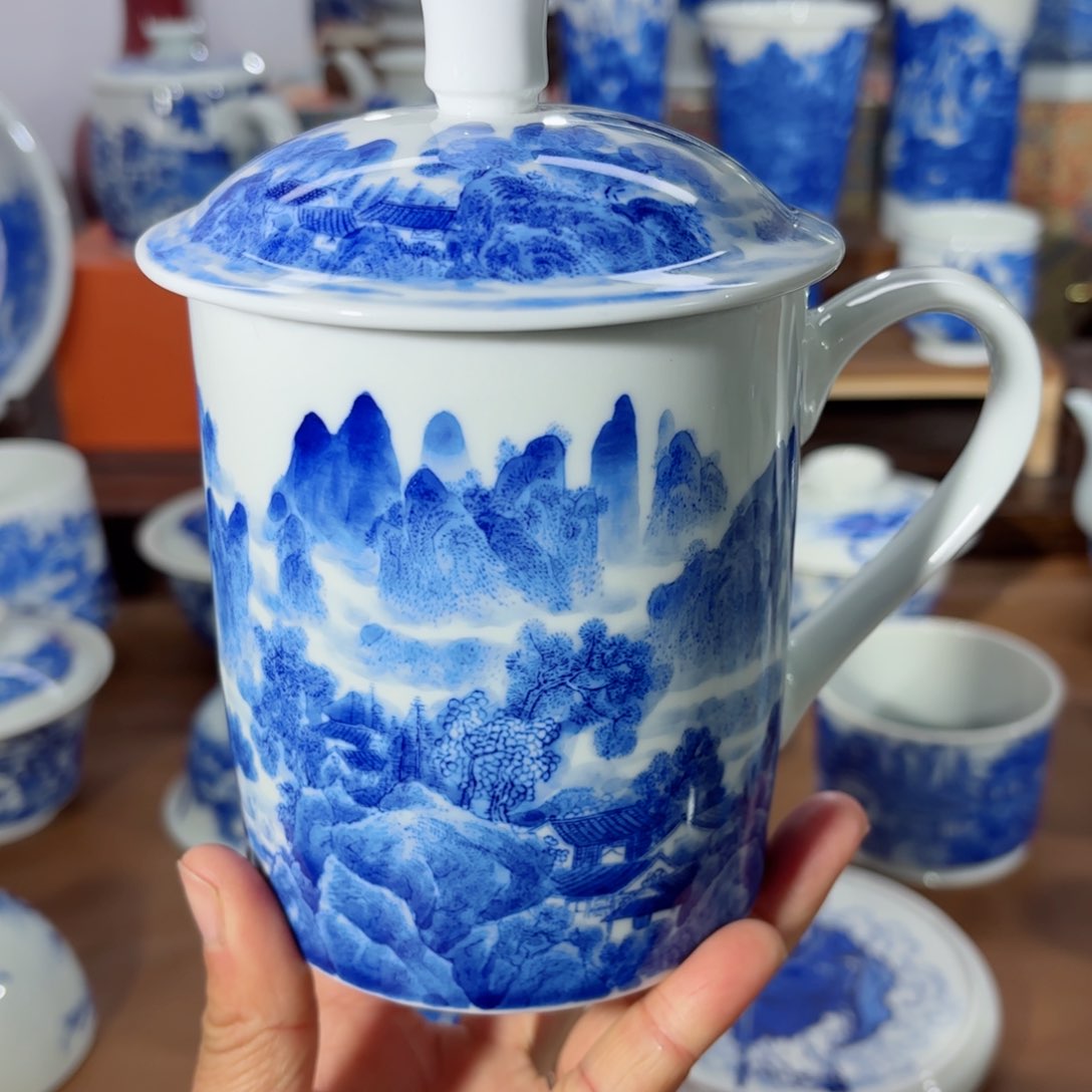 杯全手工全手绘陶瓷