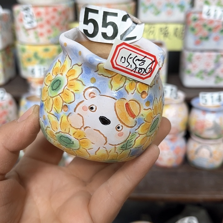 红陶手工制作多肉植物花盆