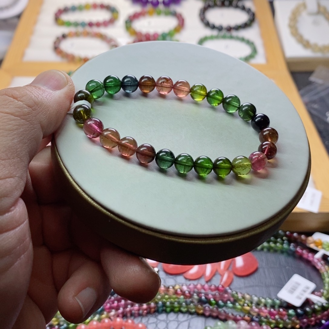 碧玺碧玺手链未镶嵌