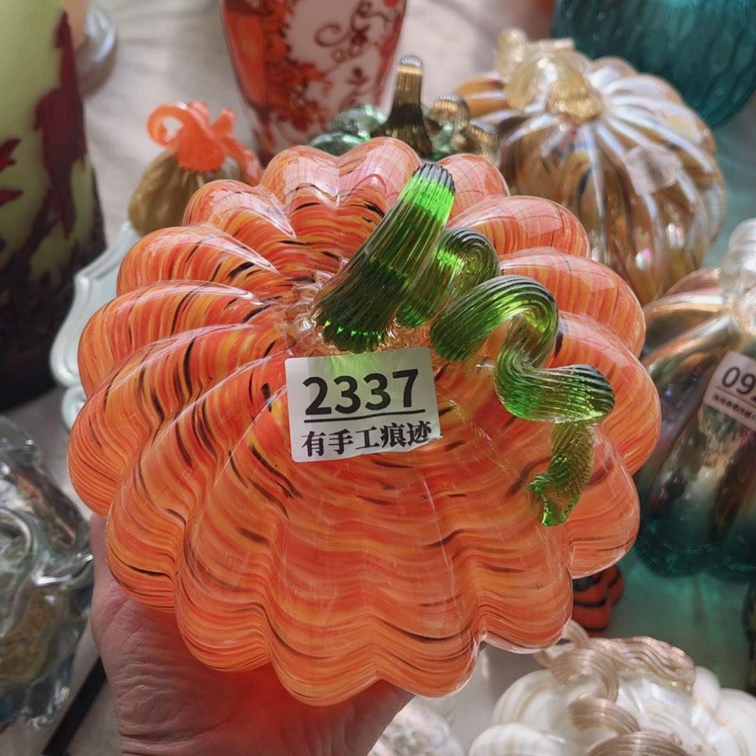 琉璃2337有手工痕迹 花瓶摆件