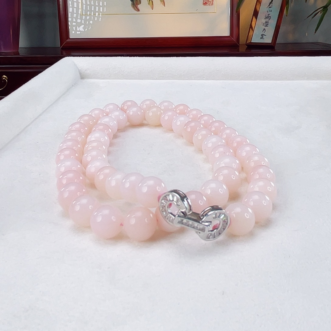 蛋白石颈饰未镶嵌粉澳宝9.8