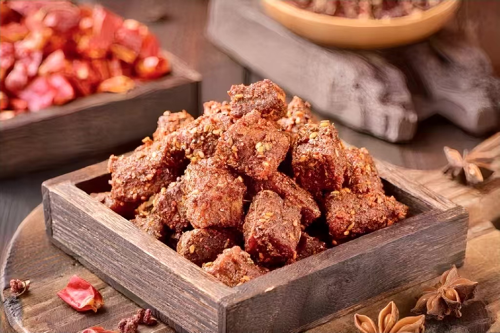 甜辣牛肉粒独立小包装七成干