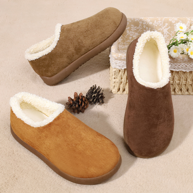 冬季雪地靴朋克风棉鞋复古港风纯色潮流风