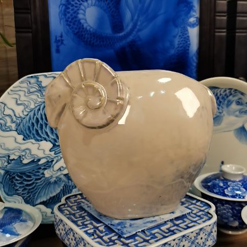 景德镇陶瓷自制雕塑羊摆件