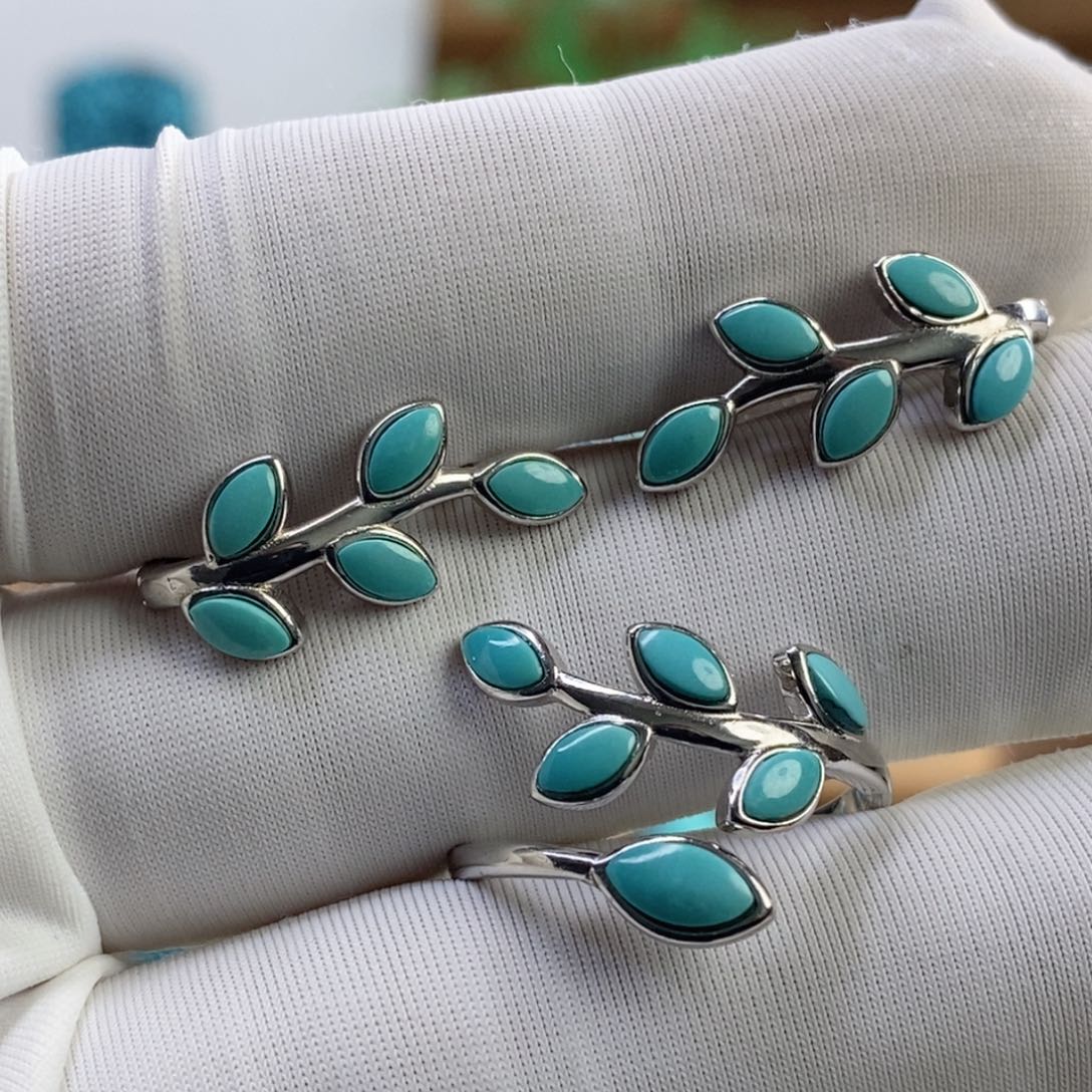 绿松石银S925镶嵌其他