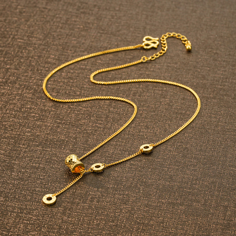 坠链均足银 小蛮腰项链气质轻奢时尚百搭小众简约经典精致