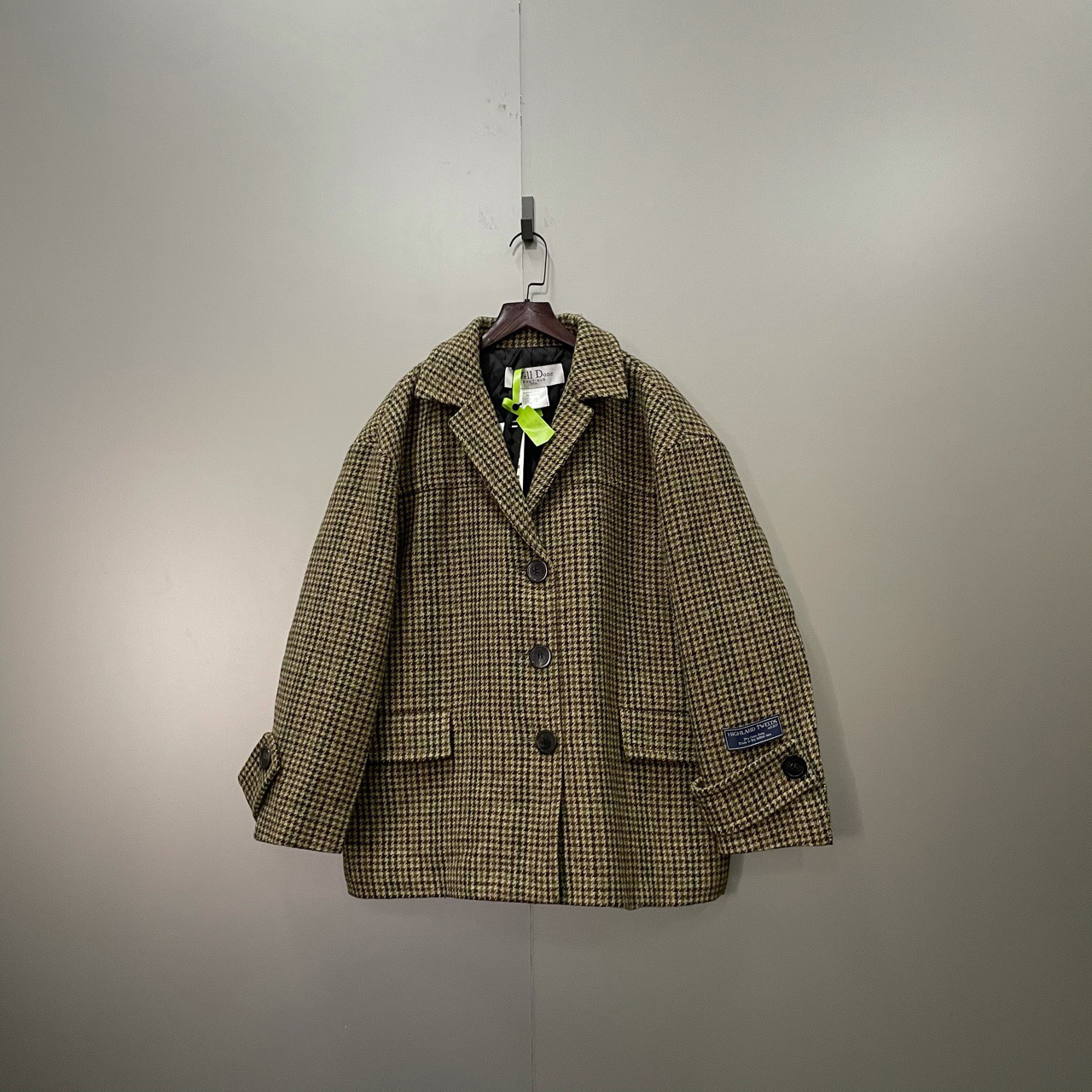 95新 WE11 DONE （bb）206 千鸟格西服 2码600183