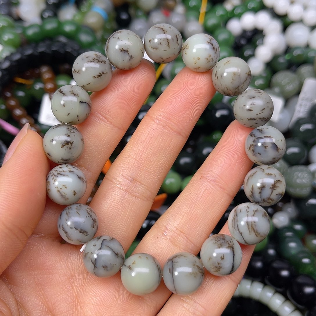 和田玉未镶嵌手链