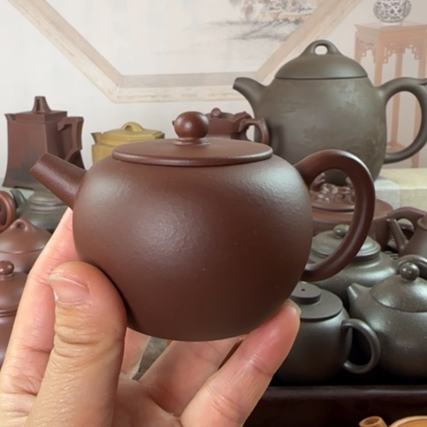 紫砂茶壶d底槽清料150cc