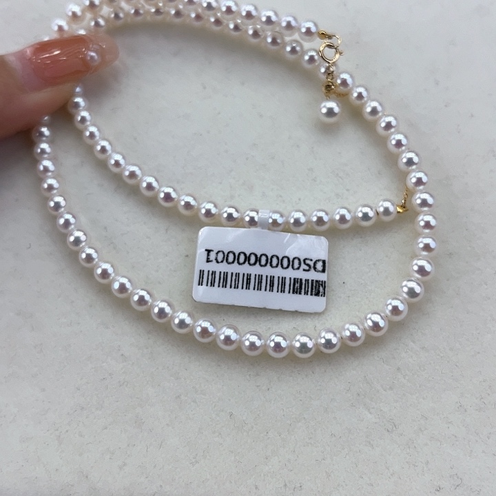 淡水珍珠颈饰18K金镶嵌5➕极光炫彩高品毕业级