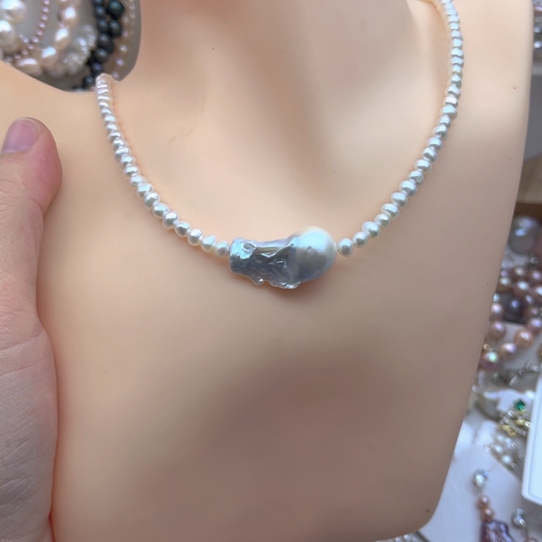 淡水珍珠颈饰未镶嵌