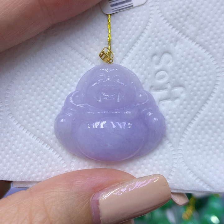 颈饰18K金镶嵌翡翠