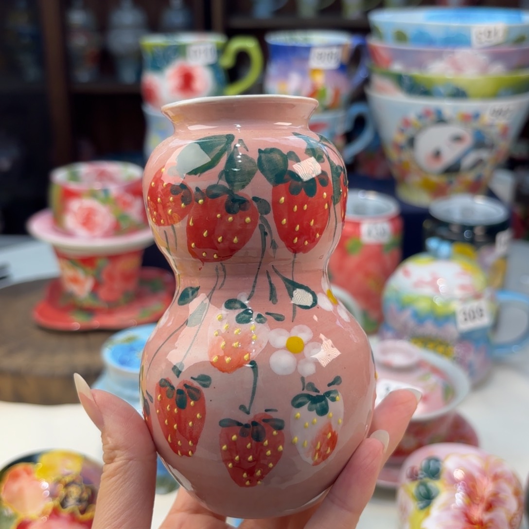 景德镇手绘高温釉下彩陶瓷茶具