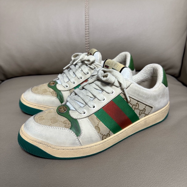 95新 GUCCI/古驰 41.5码/98新/gucci脏脏鞋