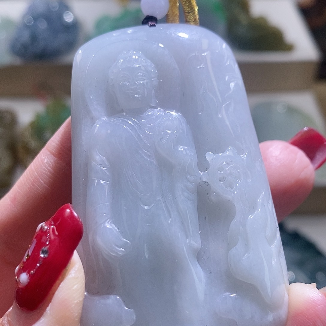 【闪购商品】翡翠颈饰未镶嵌阿咪