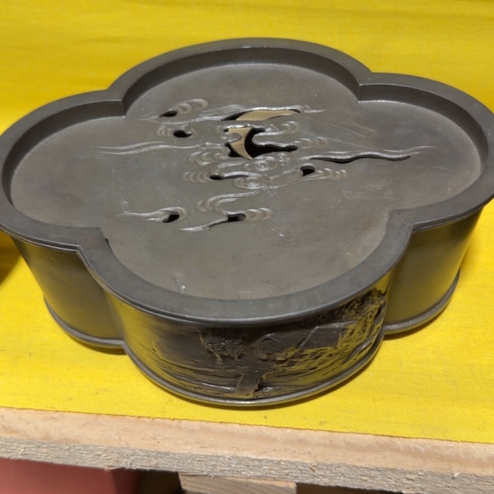 锡中古工艺品，摆件
