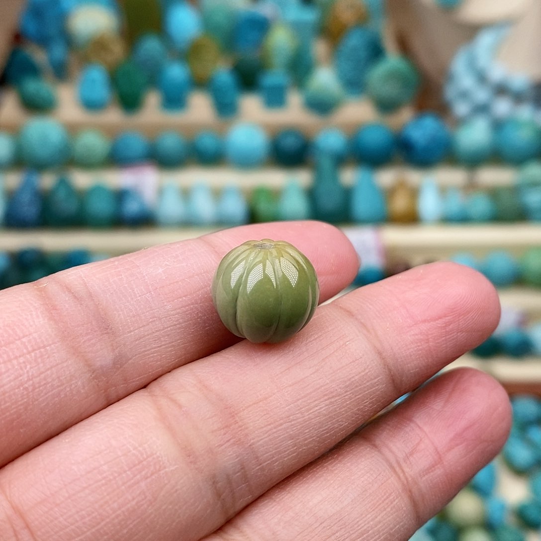 绿松石珠宝奇石未镶嵌火**鲁