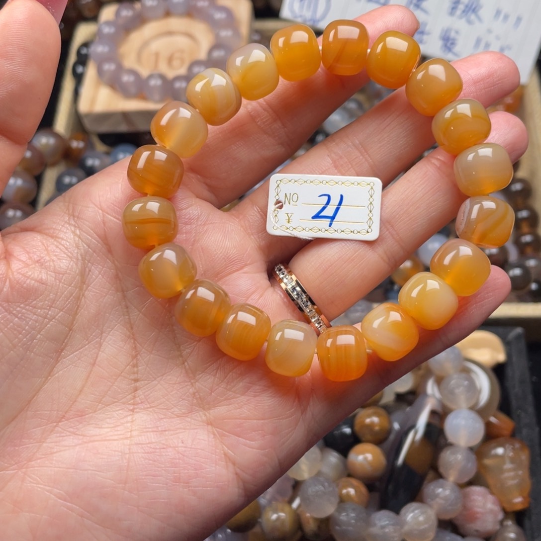 玛瑙/玉髓未镶嵌手链