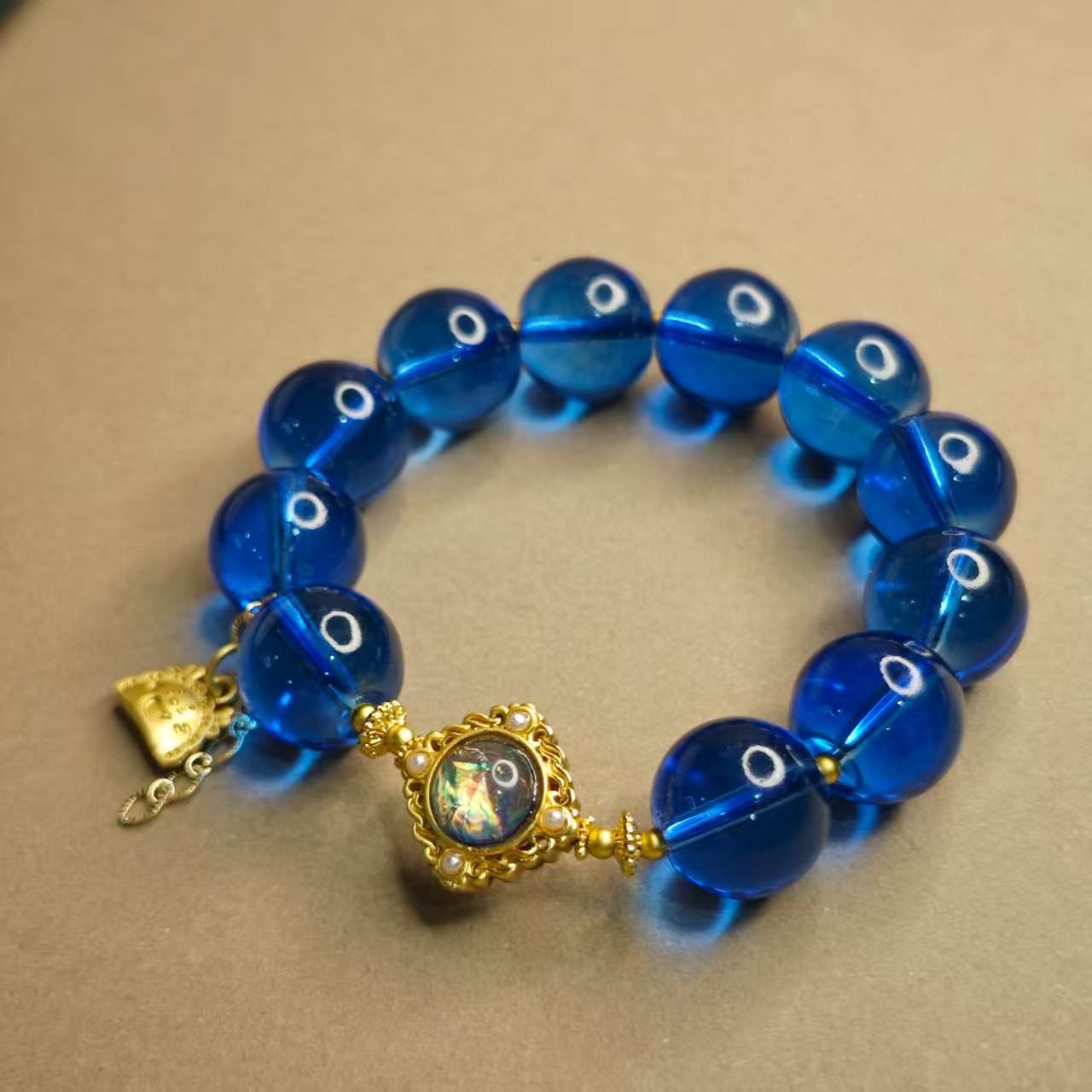 【福气来珠宝】S054-Diy配饰-精美时尚蓝手串-多样性发其一