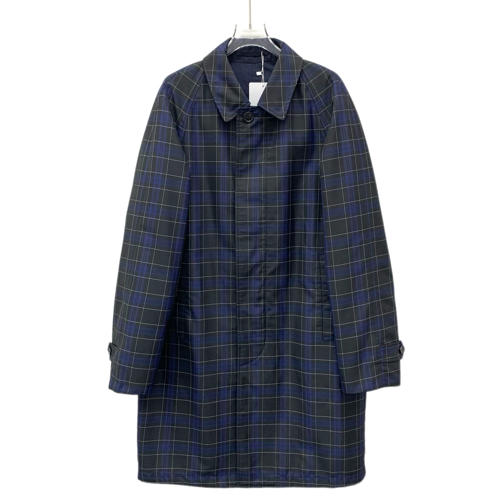 99新 BURBERRY/博柏利  KM0736  格纹棉质翻领长袖双面穿风衣 M码