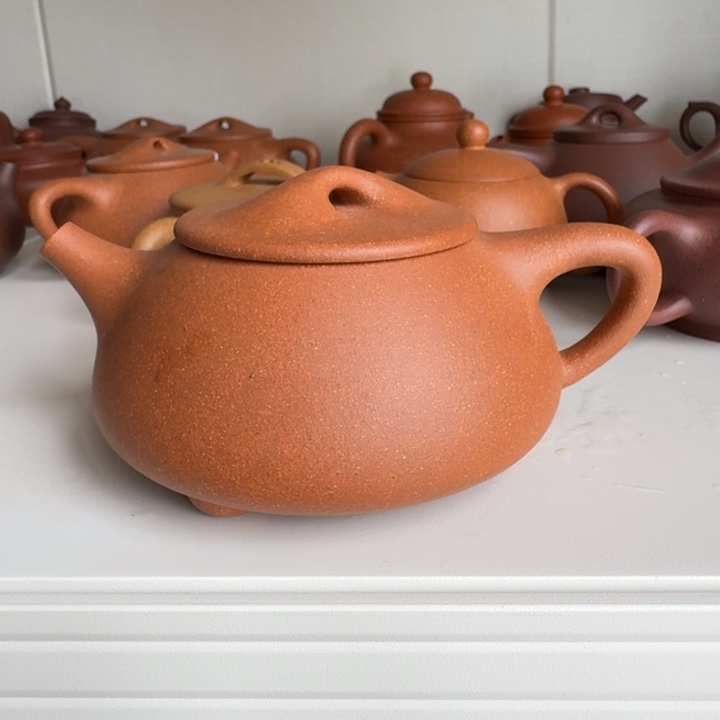 茶壶紫砂^_黄将坡石瓢260cc