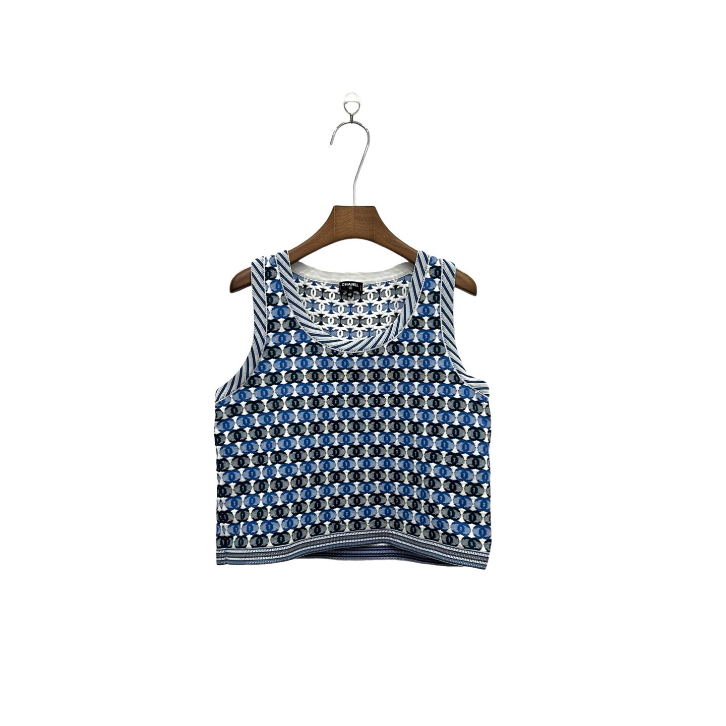 99新 Chanel/香奈儿 双C满Logo针织背心 40码/98新/公价15800