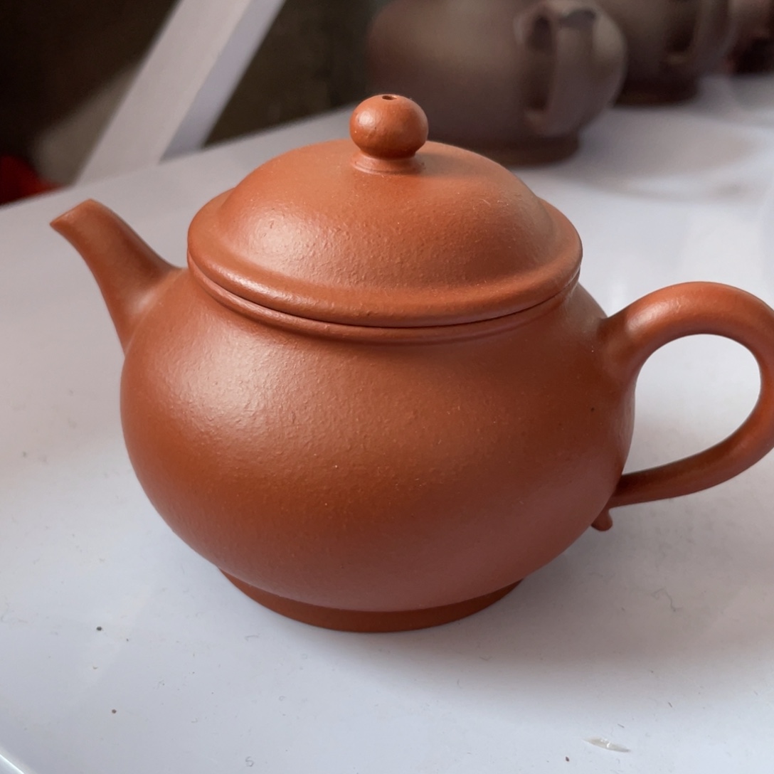 紫砂茶杯请***三小煤窑朱泥潘壶
