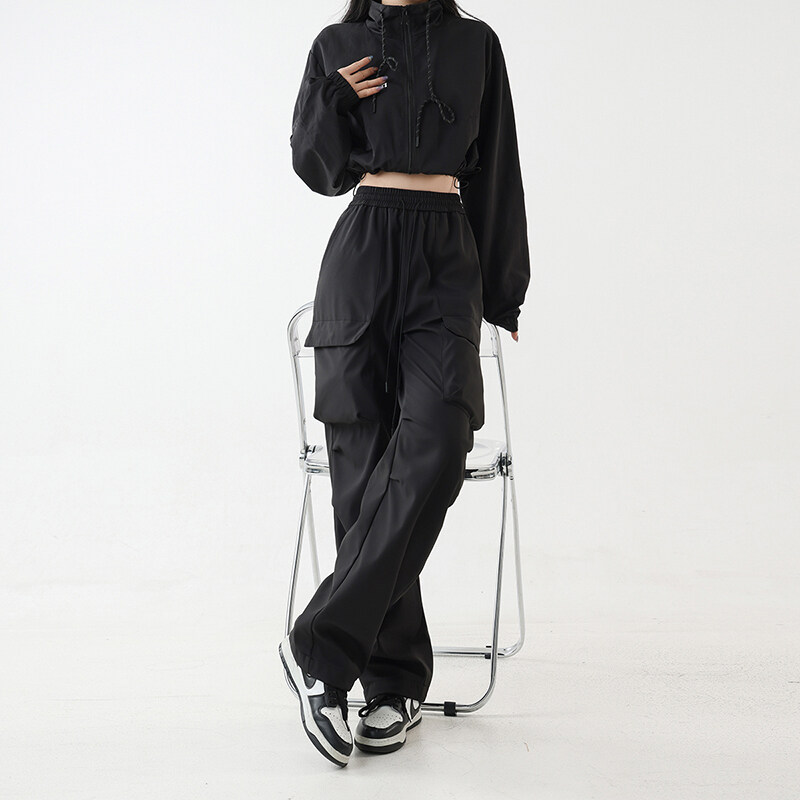 工装裤嘻哈服装9042XKZ881P48新款2025冲锋裤宽松显示休闲裤裤