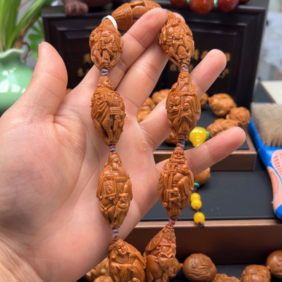 橄榄核手串/手链乐*瑞兽八仙