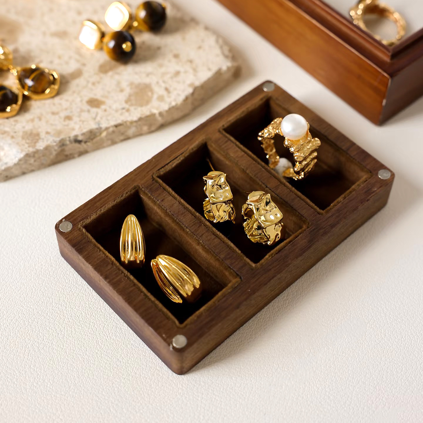 铜合金耳饰 【A-01+一号一款】法式轻奢气质时尚百搭简约小众精致